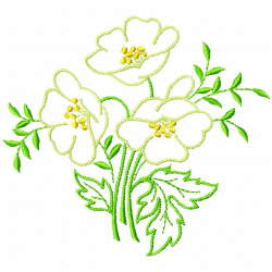 Flowers And Tree Embroidery Design 10 Flowers And Tree Embroidery Design 10